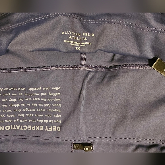 Athleta Allyson Felix Fearless Legend 7/8 Tight Size 1X New With Tags - Picture 12 of 16